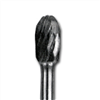 Carbide Bur 1/4 in. Shank - Tree Shaped Radius