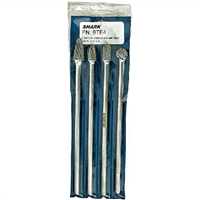 4PC EXT CARBIDE BUR SET