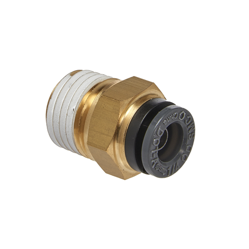 Straight Male Connector 1/4 IN Tube X 1/4 IN NPT (2)