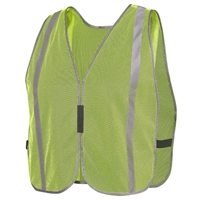 Surewerx Usa V1030960U-O/S Plain Mesh Safety Vest Stripe