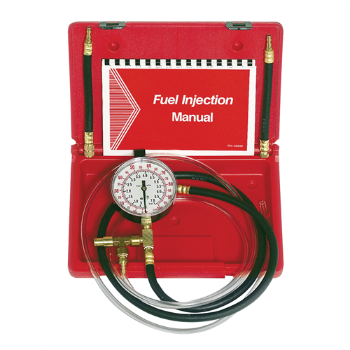 Fuel Injection Pressure Tester with Schrader Adapters