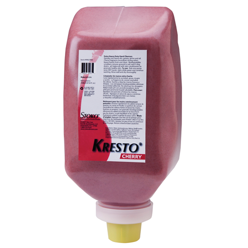 KRESTO Cherry Hand Cleaner, 2000ml Softbottle - 6 Pack