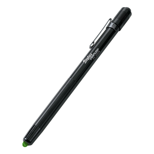 StylusÂ® 3 Cell Bllack Penlight with Green LED