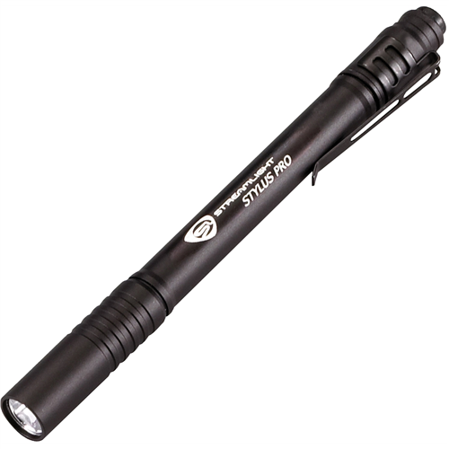 Stylus ProÂ® Black Penlight with White LED