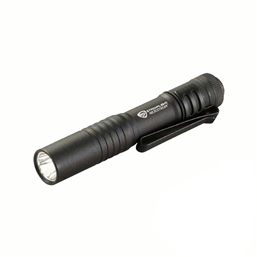 MicroStreamÂ® Black Penlight with White LED