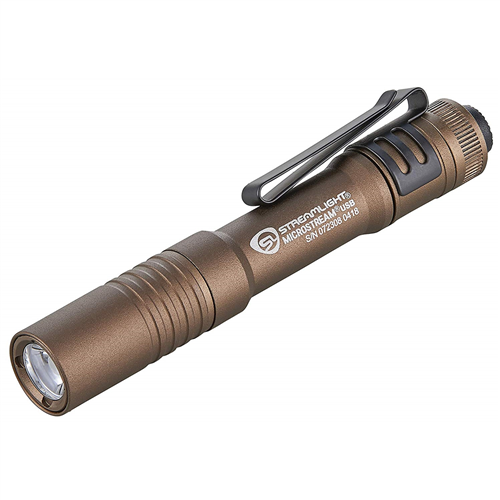 Streamlight Microstream USB 250 Lumen Flashlight - Coyote