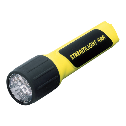 4AA PropolymerÂ® LED Yellow Flashlight with White LED