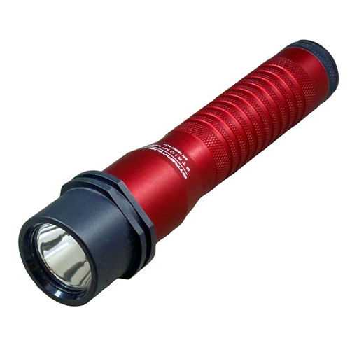 Strion LED Rechargeable Flashlight with AC/DC - Red