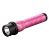 Strion Rechargeable LED Flashlight - Pink with AC/DC and 1 Holder