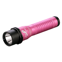 Strion Rechargeable LED Flashlight - Pink with AC/DC and 1 Holder