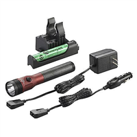 StingerÂ® LED HLâ„¢ Rechargeable Flashlight - AC/DC, PiggyBack Charger - Red