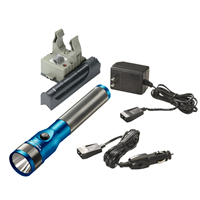 Streamlight 75613 Stinger LED Rechargeable Flashlight with AC/DC and PiggyBack - Blue