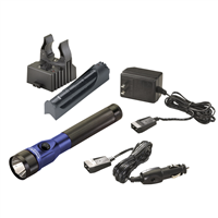 Streamlight 75617 Stinger DS LED Rechargeable Flashlight with AC/DC and PiggyBack - Blue
