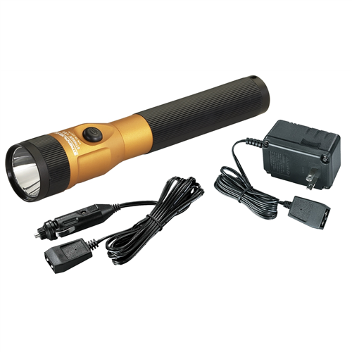 Stinger Rechargeable LED Flashlight with AC/DC PiggyBack - Orange
