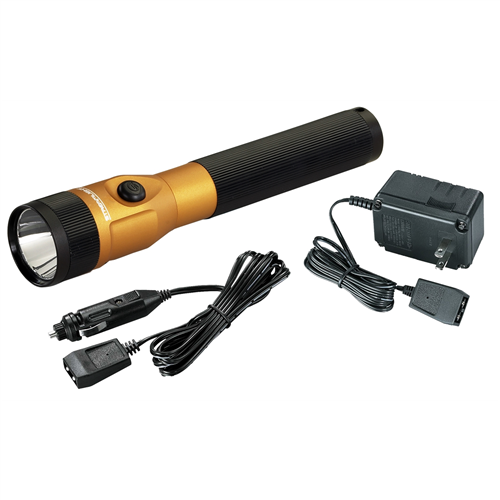 Stinger DS Rechargeable LED Flashlight with AC/DC PiggyBack - Orange