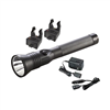 Stinger LED HP Flashlight with 120V AC/12V DC Chargers, Black