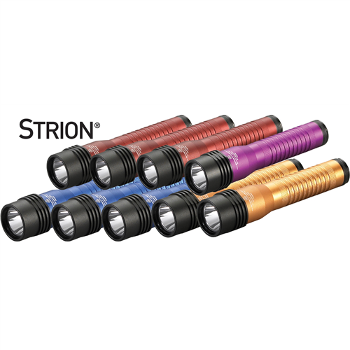 12-Pack Strion LED HL Flashlight in Assorted Colors