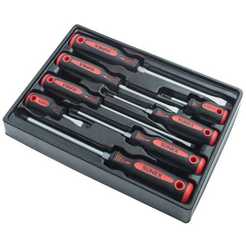 SunexÂ® Tools 8-Piece Combination Screwdriver Set