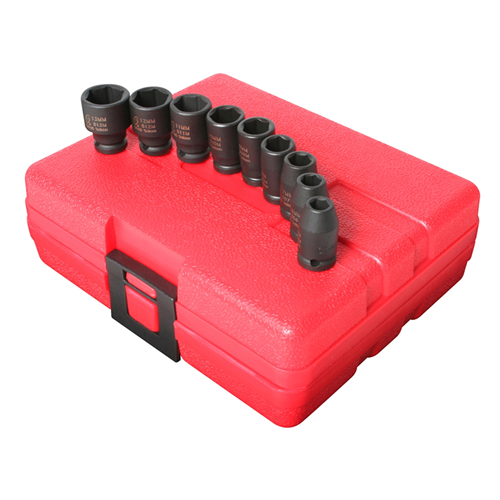 9-Piece 1/4 in. Drive Standard Metric Impact Socket Set