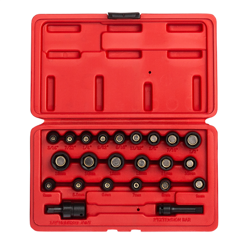 23-Piece 1/4 in. Drive Master Magnetic Impact Socket Set