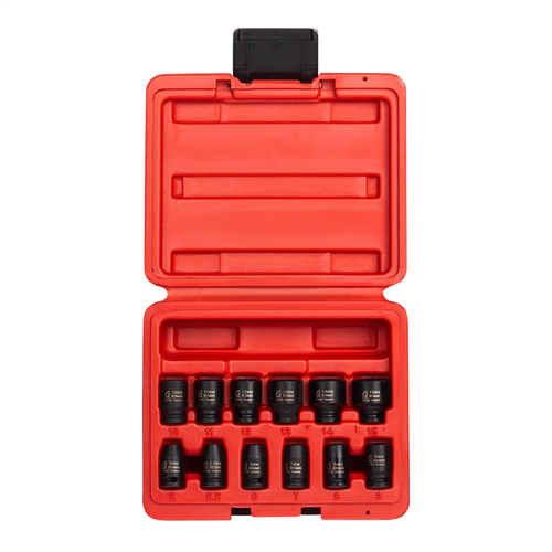 SunexÂ® Tools 12-Piece 1/4 in. Drive Metric Magnetic Impact Socket Set