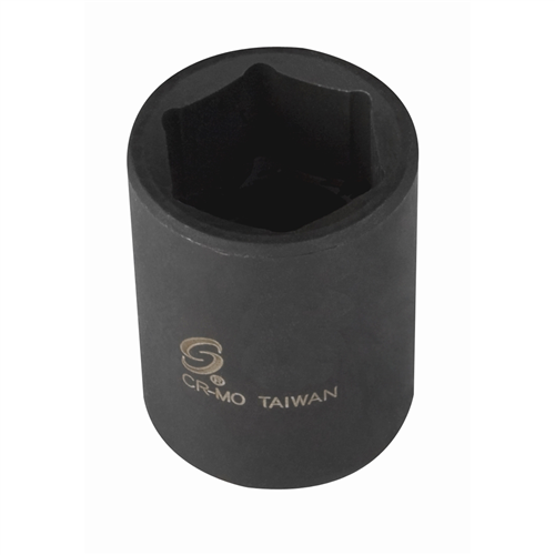 1/2" Drive 6 Point Standard Impact Socket - 3/8"