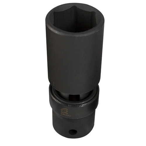 1/2 in. Drive Deep Universal 6-Point Impact Socket 13mm