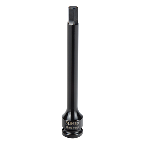 SunexÂ® Tools 1/2 in. Drive 10 mm Hex Impact Socket 6 in.