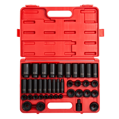 39-Piece 1/2 in. Drive 6-Point Standard and Deep Fractional SAE Impact Socket Set