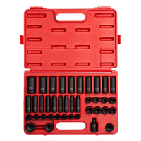 39-Piece 1/2 in. Drive Standard and Deep Metric Impact Socket Set