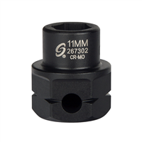 SunexÂ® Tools 1/2 in. Drive 6-Point Low Profile Impact Socket w/ Hex Shank, 11 mm
