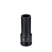 SunexÂ® Tools 1/2 in. Drive 17 mm Extension Thin Wall Mercedes-Benz Lug Impact Socket