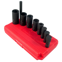 Wheel Lock 1/2" Drive Removal Kit, Tuner Lug Key Kit (9 pc)