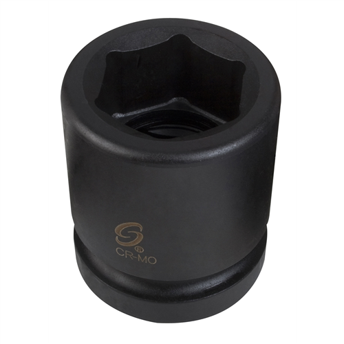 1" Drive Standard 6 Point Impact Socket 2"