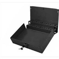 Extra Large Locking Screwdriver/Prybar Holder for Service Cart - Black