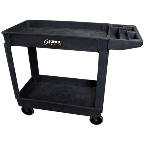 SunexÂ® Tools Compact Heavy Duty Utility Cart, Black