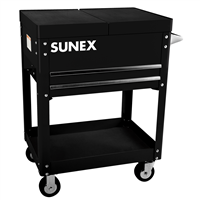 SunexÂ® Tools Compact Slide Top Utility Cart, Black