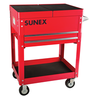 SunexÂ® Tools Compact Slide Top Utility Cart, Red