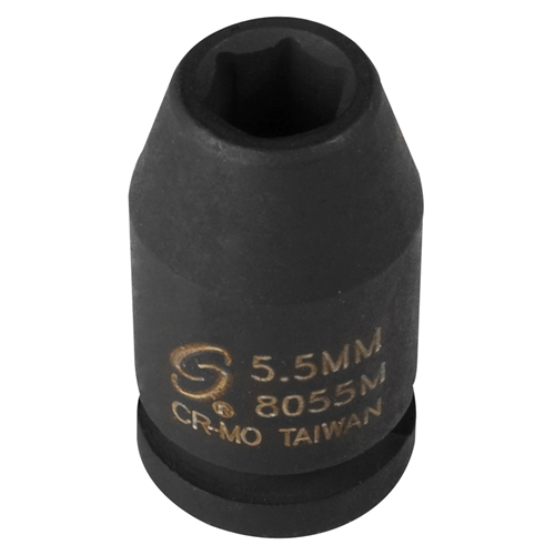 1/4" Drive 6 Point Standard Impact Socket 5.5mm