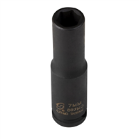 1/4 in. Drive 6-Point Deep Impact Socket 7mm