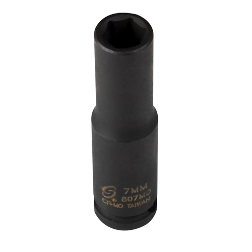 1/4 in. Drive 6-Point Deep Impact Socket 7mm
