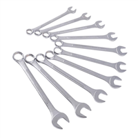 SunexÂ® 10-Piece Fractional SAE Raised Panel Jumbo Combination Wrench Set