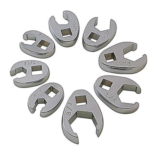 8-Piece 3/8 in. Drive Flare Nut Crowfoot Wrench Set