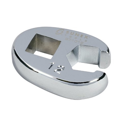 3/8" Dr. 12mm Fully Polished Flare Nut Crowfoot Wrench