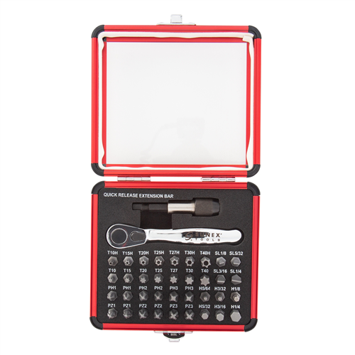 38 Piece Mini Ratchet and Bit Set