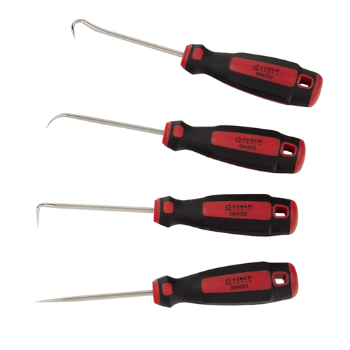 SunexÂ® Tools 4-Piece Pick Set