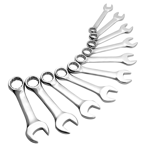 10-Piece Metric Stubby Combination Wrench Set