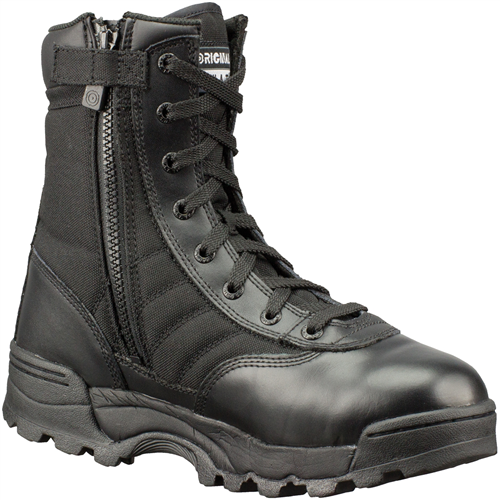 Original S.W.A.T.Â® Classic 9 in. Side-Zip Tactical Boots, Black, Size 12.0W Wide