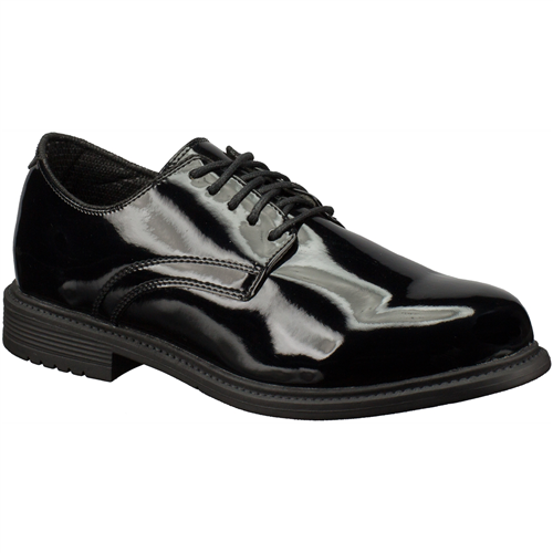 Original S.W.A.T. Oxford Uniform High Gloss Dress Shoes, Black, Size 12.0W Wide