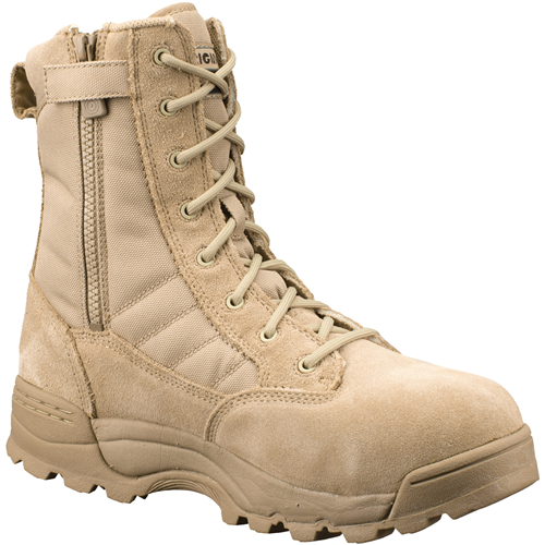 Original S.W.A.T.Â® Classic 9 in. CST (Steel-Toe) Side-Zip, Tactical Tan Boots, Size 13.0W Wide